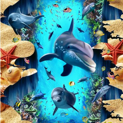 фотообои Дельфины из глубины